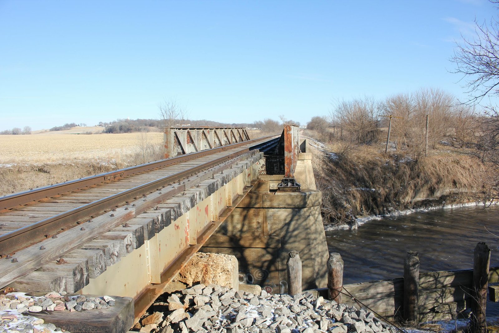 Looking north